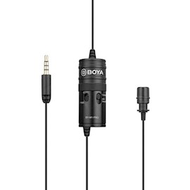 მიკროფონი Boya BY-M1 PRO, Lavalier Microphone, 3.5mm, Black